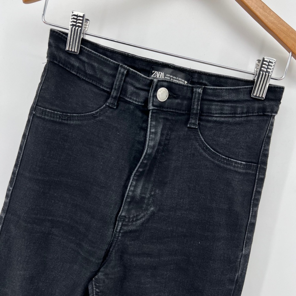 Zara Black High‎ Rise Skinny Jeans Womens Size 2 / EUR 34